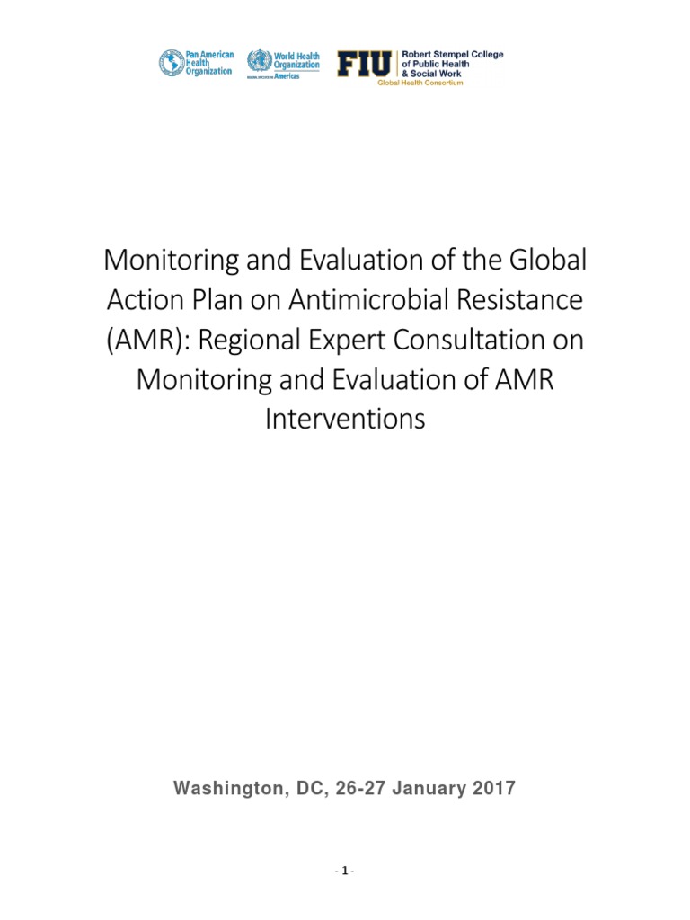 2017 Cha Monit Eval Gapar Meeting Report | PDF | Antimicrobial ...