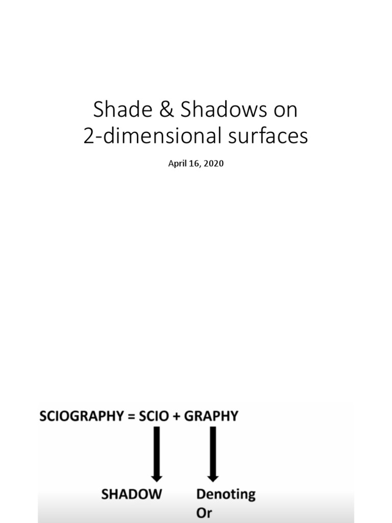 Understanding Shade & Shadows in 2D | PDF