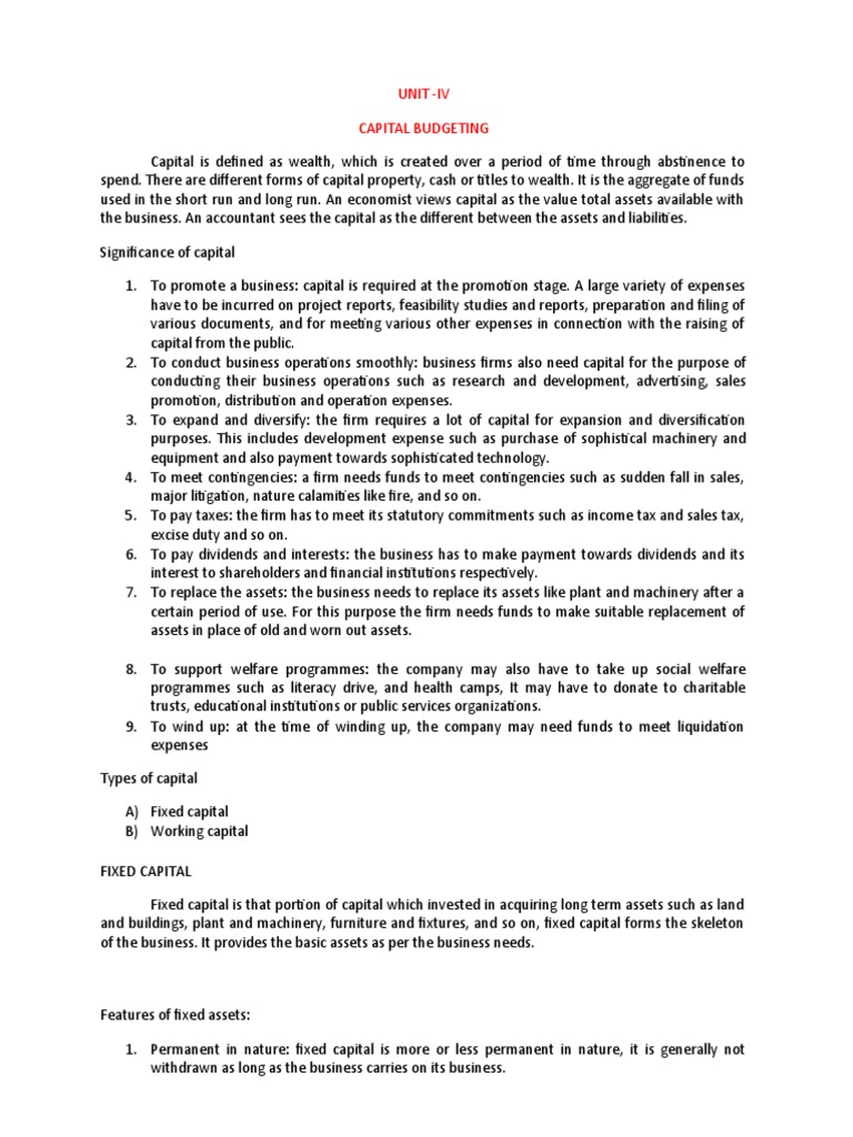 MEFA - IV and V Units | PDF | Net Present Value | Debits And Credits