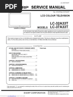 Service Manual: LC-32A33T LC-37A33T