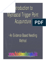 Myofascial Trigger Point Acupuncture Evidence Based Needling