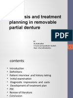 Diagnosis and Treatment Planning in Removable Partial Dentures