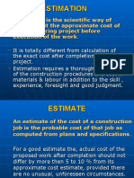 Estimation and Estimates