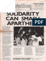 London Saturday As June: Dem NST Ate Against Apartheid