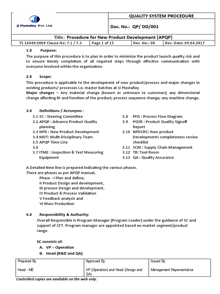 New Product Development Procedure | PDF | New Product Development ...