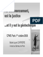 Justice Et Géotechnique