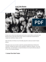 5 Training Strategies For Fuller Muscles