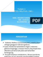 Tugas 3 Diabetes Melitus (DM) : Nama: Welminci Ranata Sabono NIM: 120281816 Kls/Semester: A/Iv