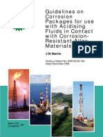 Guidelines On Corrosion Packages For Use With Acidising Fluids in Contact With Corrosion-Resistant Alloy Materials