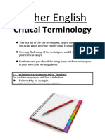 English Terminologies