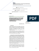 (DES) IGUALDADE DA MULHER - DA EDUCAÇÃO PARA O LAR À CONQUISTA POR ESPAÇO PROFISSIONAL - Brasil Jurídico - Ensino de Alta Performance - PDF