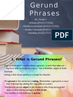 Gerund Phrases Group 1
