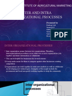 Inter and Intra Organizational Processes: C.C.S National Institute of Agricultural Marketing