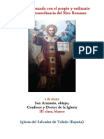 2 de Mayo. San Atanasio, obispo, confesor y Doctor. Propio y Ordinario de la santa misa