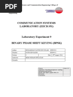 Communication Systems Laboratory (Eecb 351) : Department of Electronics and Communication Engineering College of