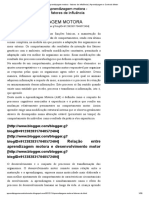 Aprendizagem Motora - Fatores de Influência - Aprendizagem e Controlo Motor