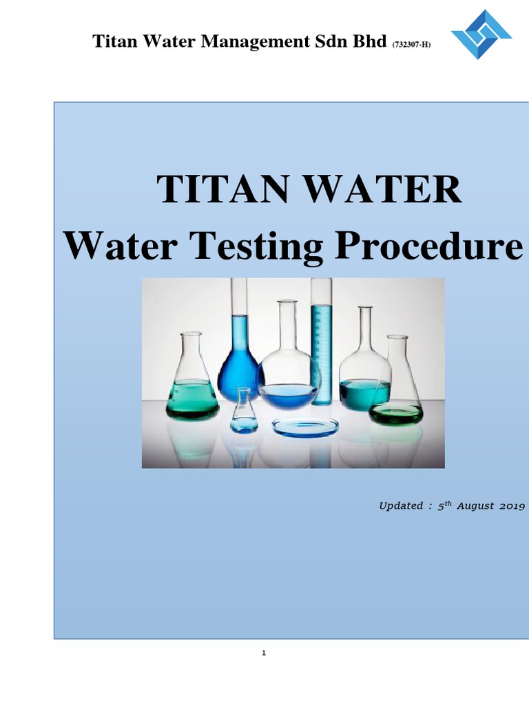 Titan Boiler Water Testing Procedure PDF Alkalinity Titration