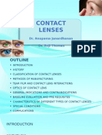 Contact Lenses: Dr. Anupama Janardhanan Dr. Reji Thomas