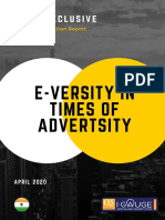 India Exclusive: E-Versity in Times of Advertsity