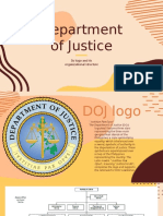 DOJ logo meaning and organizational structure under 40 chars