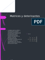 Matrices y Deterinantes