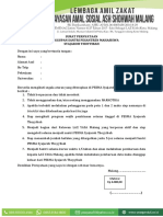 Surat Pernyataan Kesanggupan Santri Pesantren Mahasiswa Syajaroh Thoyyibah