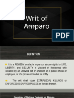 Writ of Amparo: A.M. No. 07-9-12-SC