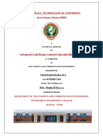 "Advanced Cold Room Control Unit With Microcontroller": Visvesvaraya Technological University