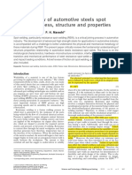 Critical review of automotive steels spot welding  process structure and properties