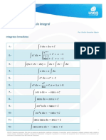 Formulario de Cálculo Integral