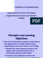 WEEK 3-4 Information Systems in Organizations, Organizational Culture, Structure, Change and Decision Making Ch02D