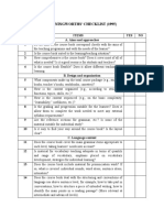 Cunningworths' Checklist (1995) : Number Items YES NO A. Aims and Approaches 1 2 3 4 B. Design and Organization 5 6 7 8