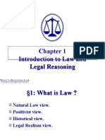 Introduction To Law and Legal Reasoning