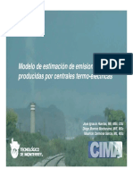 Modelo de Estimación de Emisiones Producidas Por Centrales Termo-Eléctricas