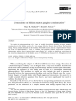 Constraints On Hidden Sector Gaugino Condensation: Mary K. Gaillard, Brent D. Nelson