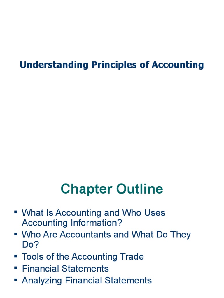 Principles of Accounting Overview | PDF | Equity (Finance) | Balance Sheet