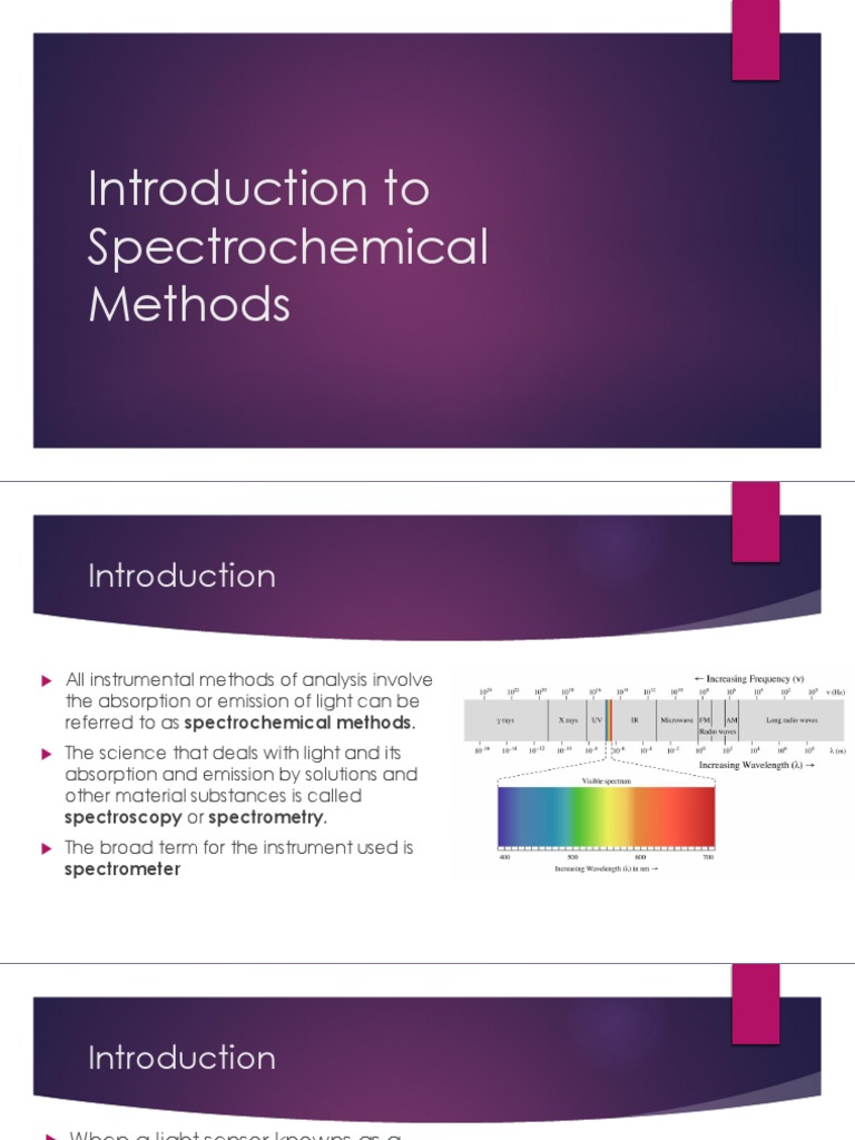 1-Introduction To Spectrochemical Methods | PDF | Absorption ...