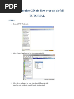 How To Simulate 2D Air Flow Over An Airfoil