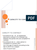 Capacity To Contract