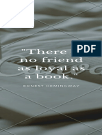 Minimal White Text On Photo Quote Bookmark PDF