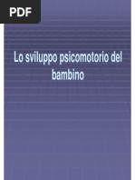 Sviluppo Psicomotorio Del Bambino PDF