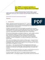 Platelet rich fibrin in implant dentistry in combination with new bone regenerative techique in elderly patients