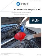 1998-2002 Honda Accord Oil Change (2.3L I4) : Written By: Miroslav Djuric