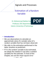 Random Signals and Processes: Chapter 9: Estimation of A Random Variable