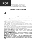 GLOSSÁRIO ACÚSTICA SUBMARINA