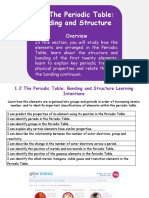 The Periodic Table: Bonding and Structure