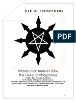 The Order of The Phosphorus - Introduction Booklet 2006