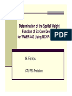 Determination of The Spatial Weight Function of Ex-Core Detectors For WWER-440 Using MCNP-4C2 Code