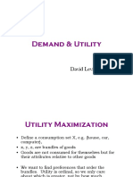 Demand & Utility: David Levinson