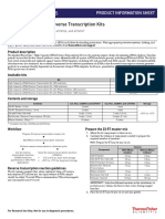 High-Capacity cDNA Reverse Transcription Kits: Product Information Sheet